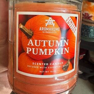 Aromahome Autumn Pumpkin Scented Candle - Orange